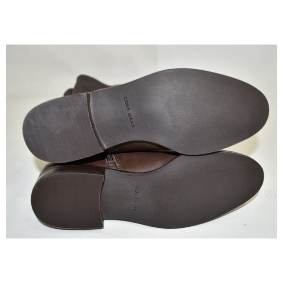 New! Cole Haan 'Rockland' Tall Brown Leather Boot Size 6 B MSRP $298 W00211 T2 - Picture 8 of 8
